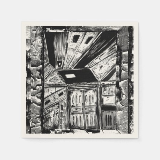 Serviette En Papier Portes ouvertes (Devant)