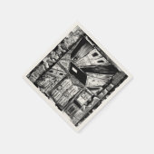 Serviette En Papier Portes ouvertes (Coin)