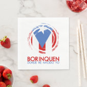 Serviette En Papier Porto Rico Borinquen (En situation)