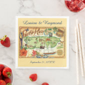 Serviette En Papier Porto Rico Paper Napkin (En situation)
