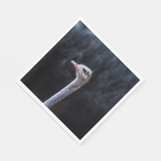 Serviette En Papier portrait d'autruche (Coin)