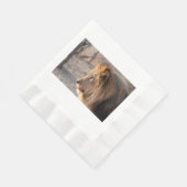 Serviette En Papier Portrait de Lion (Coin)