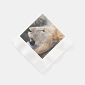 Serviette En Papier Portrait de Lion (Coin)
