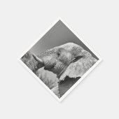 Serviette En Papier Portrait d'éléphant (Coin)