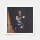 Serviette En Papier Portrait du tsar Nicholas II (par Albert Edelfeel) (Devant)