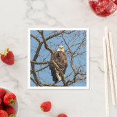 Serviette En Papier Portrait d'un aigle à tête blanche (En situation)