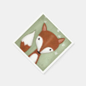 Serviette En Papier Portrait Fox (Coin)
