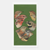 Serviette En Papier Portrait naturel sauvage d'oiseaux (Devant)