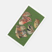 Serviette En Papier Portrait naturel sauvage d'oiseaux (Coin)