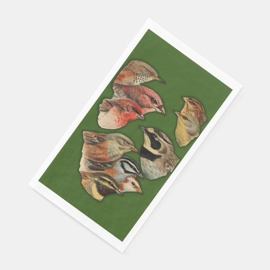 Serviette En Papier Portrait naturel sauvage d'oiseaux (Coin)