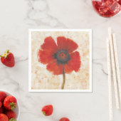 Serviette En Papier Portrait Red Poppy (En situation)