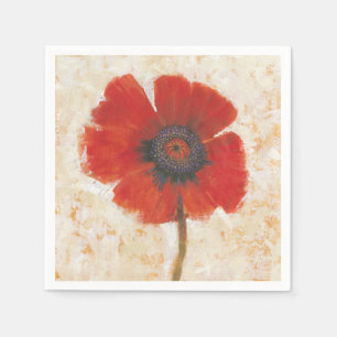 Serviette En Papier Portrait Red Poppy