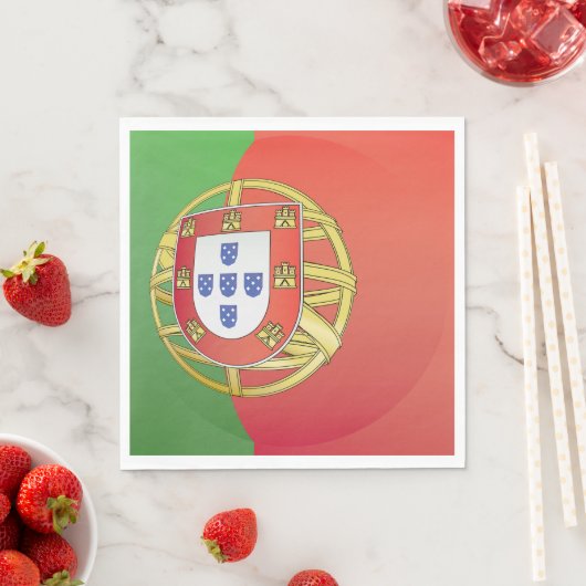 Serviette En Papier Portugal Crest (En situation)