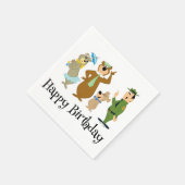 Serviette En Papier Pose classique Yogi Bear and Friends (Coin)