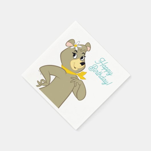 Serviette En Papier Pose Joueuse de Cindy Bear (Coin)