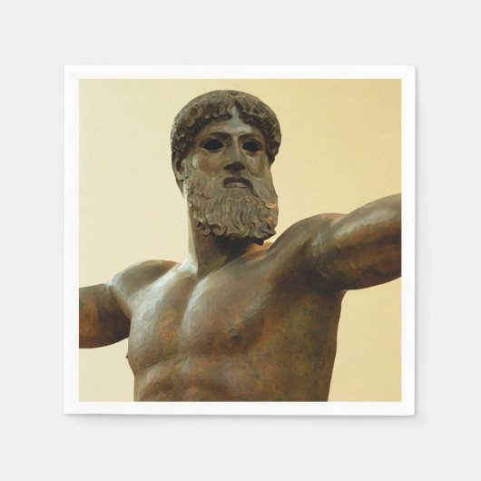 Serviette En Papier Poseidon (Devant)