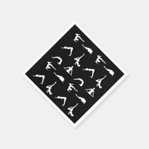 Serviette En Papier Poses de yoga