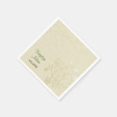 Serviette En Papier Posh Chats Mariage Papier ivoire serviettes (Coin)