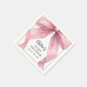 Serviette En Papier Posh Coquette Bow Baby shower (Coin)