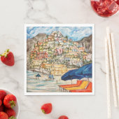 Serviette En Papier Positano (En situation)