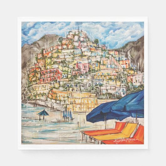 Serviette En Papier Positano (Devant)