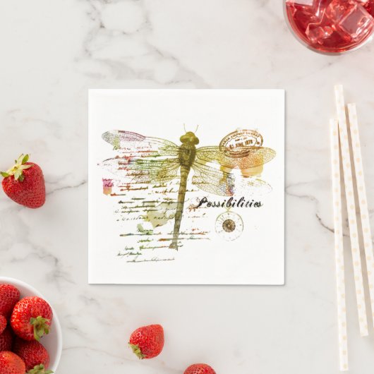 Serviette En Papier Possibilities dragonfly (En situation)