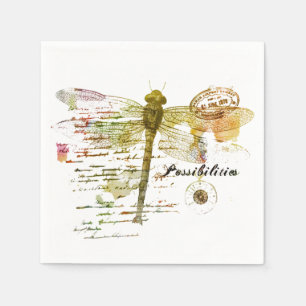 Serviette En Papier Possibilities dragonfly
