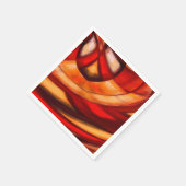 Serviette En Papier Poster Abstrait Fractal Circles Imprimer (Coin)