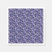 Serviette En Papier Poster de animal Abstrait très peri pourpre (Devant)