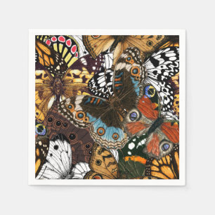 Serviette En Papier Poster de animal. Ailes papillons.