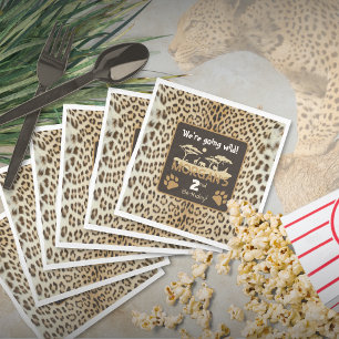 Serviette En Papier Poster de animal Leopard Anniversaire Papier Napki