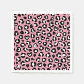 Serviette En Papier Poster de animal, Léopard Rose, Zones De Cheetah,  (Devant)