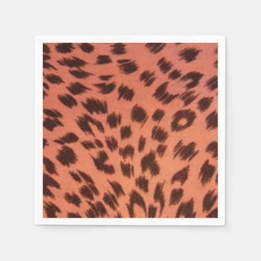 SERVIETTE EN PAPIER POSTER DE ANIMAL ROSE (Devant)
