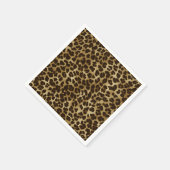 Serviette En Papier Poster de animal Safari Leopard Cheetah Napkins (Coin)