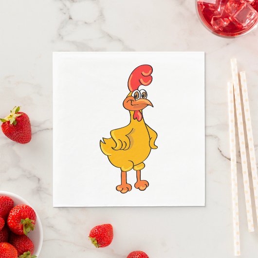 Serviette En Papier Poster de coq