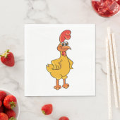 Serviette En Papier Poster de coq (En situation)