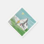 Serviette En Papier poster de voyage matterhorn Suisse (Coin)
