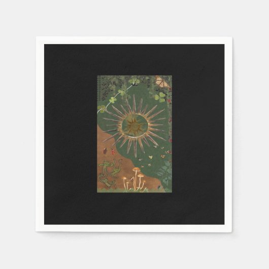 Serviette En Papier Poster Whimsigoth Swirl (Devant)