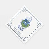 Serviette En Papier Pot à gingembre de style Chinois avec couronne de (Coin)