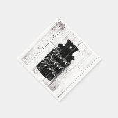 Serviette En Papier Pot à lait en bois blanc rustique de ferme Maison (Coin)