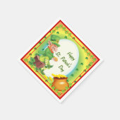 Serviette En Papier Pot de Leprechaun irlandais de serviettes d'or (Coin)