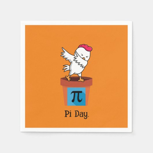 Serviette En Papier Pot De Poulet Pi Drôle Poulet Dabbing (Devant)