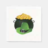 Serviette En Papier Pot o' Gold Leprechaun Casquette (Devant)