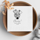 Serviette En Papier Potcake Chien Cheveux personnalisés serviettes