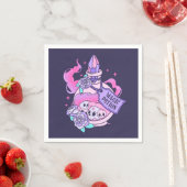Serviette En Papier Potion magique Cute Rose Halloween Potion bouteill (En situation)