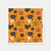 Serviette En Papier Potions Citrouilles d'Halloween Araignées (Devant)