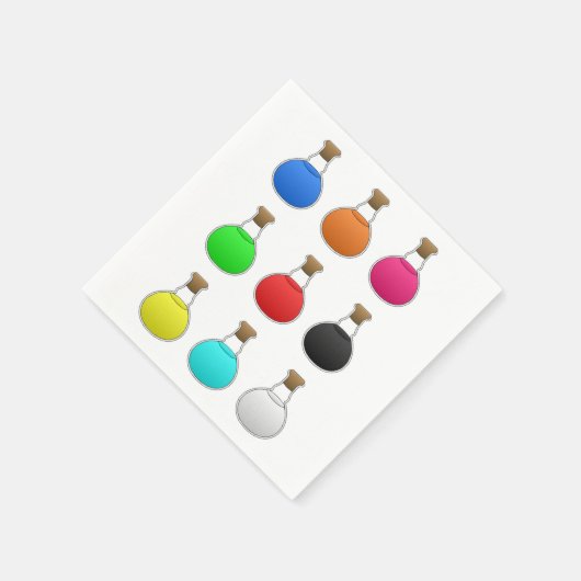 Serviette En Papier Potions colorées Papier serviettes (Coin)