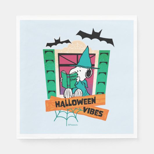 Serviette En Papier Potions Magiques de Snoopy Peanuts Halloween (Devant)