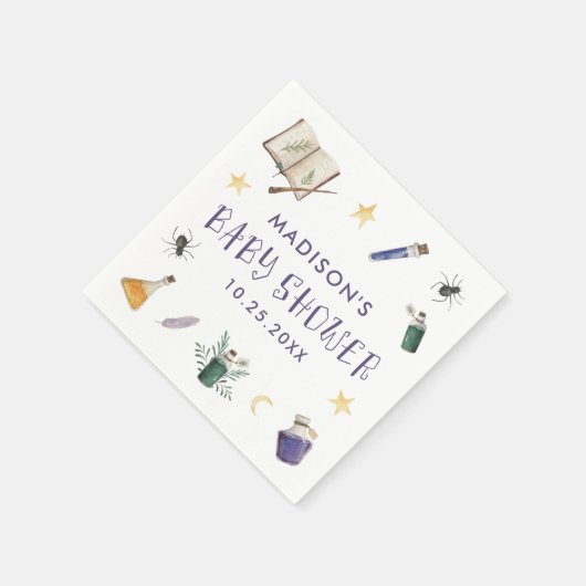 Serviette En Papier Potions magiques Whimsical Baby shower Halloween (Coin)