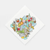 Serviette En Papier Poubelles Pile de déchets poubelles poubelles poub (Coin)